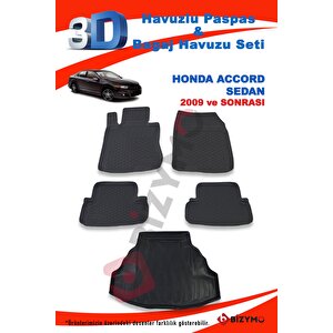 Honda Accord Sedan 2009 Ve Sonrası Paspas Ve Bagaj Havuzu Seti
