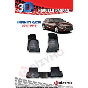 Nissan Infiniti Qx30 2017-2019 3d Havuzlu Paspas Bizymo