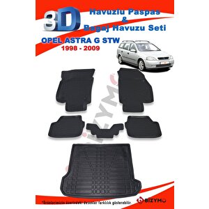 Opel Astra G Stw 1998-2009 3d Havuzlu Paspas Ve Bagaj Havuzu