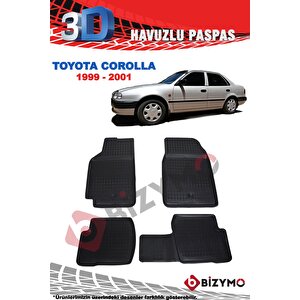 Toyota Corolla (kedi Göz Kasa) 1999-2001 3d Havuzlu Paspas Bizymo