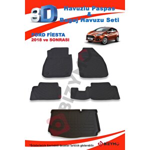 Ford Fiesta Hb 2018 Ve Sonrası Paspas Ve Bagaj Havuzu Seti