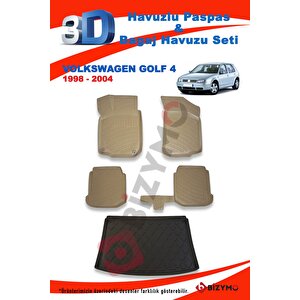 Volkswagen Golf 4 1998-2004 Bej Paspas Ve Bagaj Havuzu Seti