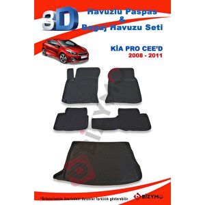Kia Pro Ceed 2008-2011 Paspas Ve Bagaj Havuzu Seti