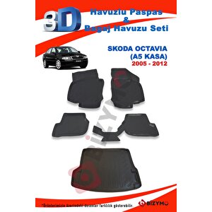 Skoda Octavia A5 2005-2012 Paspas Ve Bagaj Havuzu Seti
