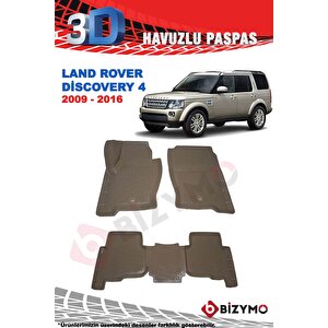 Land Rover Discovery 4 2009-2016 Bej 3d Havuzlu Paspas Takımı Bizymo