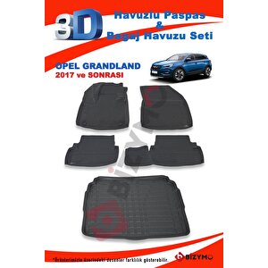 Opel Grandland 2017 Ve Sonrası Paspas Ve Bagaj Havuzu Seti