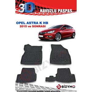 Opel Astra K Hb 2015 Ve Sonrası 3d Paspas Takımı Bizymo