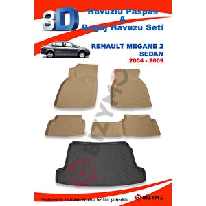 Renault Megane 2 Sedan 2004-2009 Bej Paspas Ve Bagaj Havuzu Seti