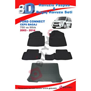 Ford Connect Cepli 75lik 90lık 2003-2014 Paspas Ve Bagaj Havuzu