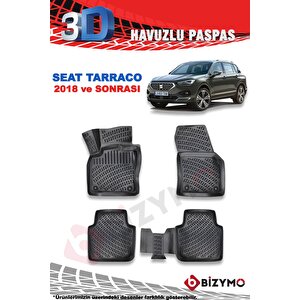 Seat Tarraco 2018 Sonrası 3d Havuzlu Paspas Bizymo