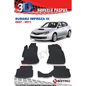 Subaru İmpreza 3 Hb 2007-2011 3d Paspas Takımı Bizymo