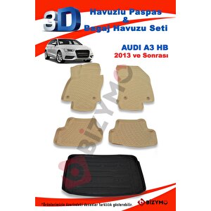 Audi A3 Hb 2013 Ve Sonrasi Bej Paspas Ve Bagaj Havuzu Seti