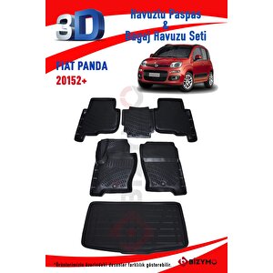 Fiat Panda 2012+ Havuzlu Paspas Ve Bagaj Seti Bizymo