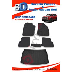 Jeep Renegade 2014 Ve Sonrası Paspas Ve Bagaj Havuzu Seti