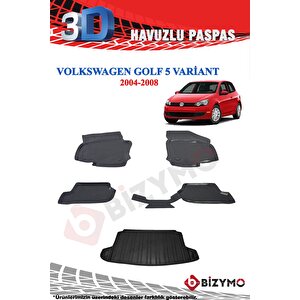 Volkswagen Golf 5 Variant Havuzlu Paspas Ve Bagaj Seti Bizymo