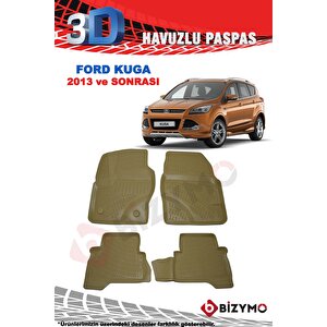 Ford Kuga Suv 2013-2019 3d Havuzlu Bej Paspas Takımı Bizymo