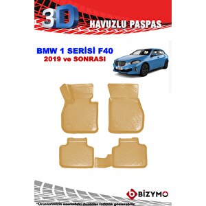 Bmw 1 Serisi F40 2019 Ve Sonrası Bej 3d Havuzlu Paspas Bizymo