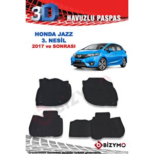 Honda Jazz 3. Nesil 2015 Ve Sonrası 3d Paspas Takımı Bizymo