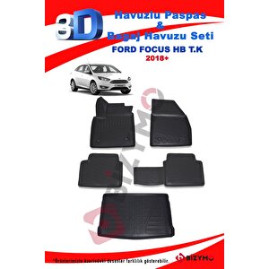 Ford Focus 5 Hb 2018+ T.k Havuzlu Paspas Ve Bagaj Seti Bizymo