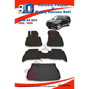 Bmw X5 2000-2006 Havuzlu Paspas Ve Bagaj Seti Bizymo