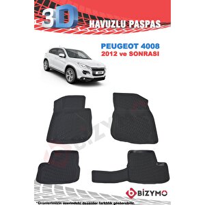 Peugeot 4008 2012 Ve Sonrası 3d Havuzlu Paspas Takımı