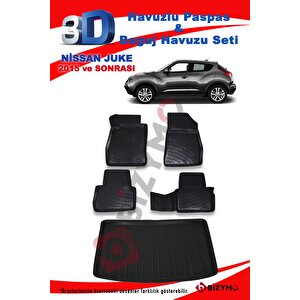 Nıssan Juke 2015+ Alt Havuzlu Paspas Ve Bagaj Seti Bizymo
