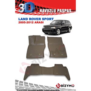 Land Rover Range Rover Sport 2005-2012 Bej 3d Havuzlu Paspas Takımı Bizymo