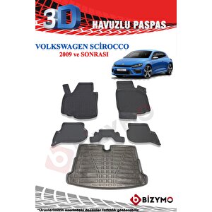 Volkswagen Scırcocco 2009+ Havuzlu Paspas Ve Bagaj Seti Bizymo