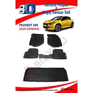 Peugeot 208 2020+ 3d Paspas Ve Bagaj Havuzu Seti