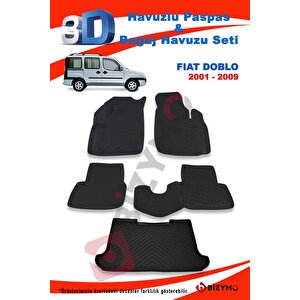 Fiat Doblo 2001-2009 Paspas Ve Bagaj Havuzu Seti