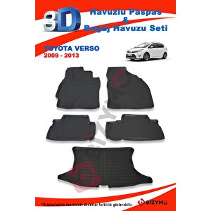 Toyota Verso 2009-2013 Paspas Ve Bagaj Havuzu Seti