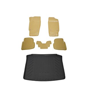 Seat İbiza Sw 2008+ Bej Havuzlu Paspas Ve Bagaj Seti Bizymo