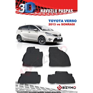 Toyota Verso 2013 Ve Sonrası 3d Paspas Takımı Bizymo