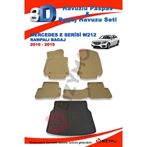 Mercedes E Serisi W212 Sedan Rampali 2010-2015 Bej Paspas Ve Bagaj Havuzu Seti