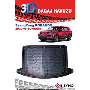 Ssangyong Korando 2020+ 3d Bagaj Havuzu Bizymo