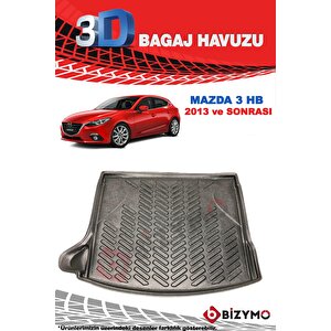 Mazda 3 Hb 2013 Ve Sonrası 3d Bagaj Havuzu Bizymo