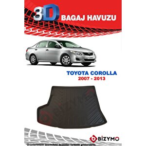 Toyota Corolla Sedan 2007-2013 3d Bagaj Havuzu Bizymo