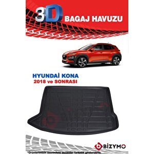 Hyundai Kona 2018 Ve Sonrası 3d Bagaj Havuzu Bizymo