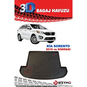 Kia Sorento 2016 Ve Sonrası 3d Bagaj Havuzu Bizymo