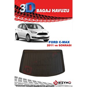 Ford C-max (5 Kişi) 2011 Ve Sonrası 3d Bagaj Havuzu Bizymo