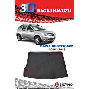 Dacia Duster 4x2 2010-2018 3d Bagaj Havuzu Bizymo