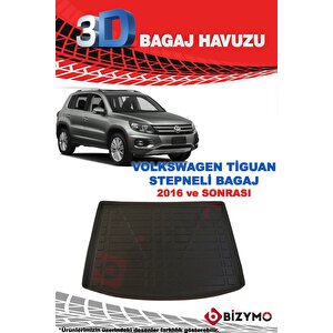 Volkswagen Tiguan Stepneli Üst 2016+ 3d Bagaj Havuzu Bizymo