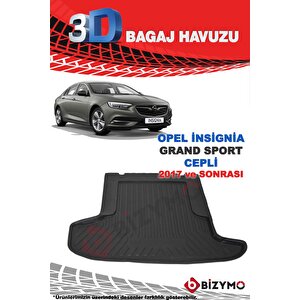 Opel İnsignia Cepli 2017 Ve Sonrası 3d Bagaj Havuzu Bizymo