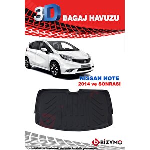 Nissan Note 2014 Ve Sonrası 3d Bagaj Havuzu Bizymo