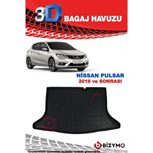 Nissan Pulsar 2016 Ve Sonrası 3d Bagaj Havuzu Bizymo