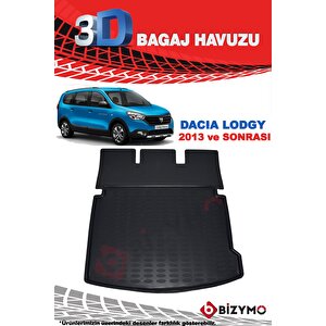 Dacia Lodgy Suv (5 Koltuk) 2013 Ve Sonrası 3d Bagaj Havuzu Bizymo