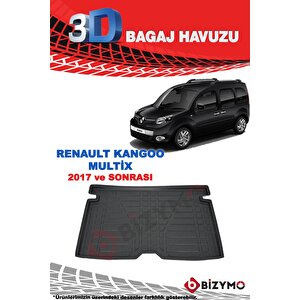 Renault Kangoo Multix Combi 2017 Ve Sonrası 3d Bagaj Havuzu Bizymo