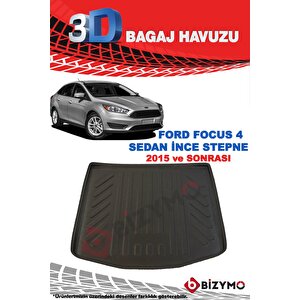 Ford Focus 3 Sedan İnce Stepne 2011-2014 3d Bagaj Havuzu Bizymo