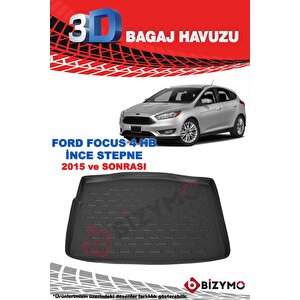 Ford Focus 4 Hb İnce Stepne 2015 Ve Sonrası 3d Bagaj Havuzu Bizymo