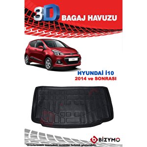 Hyundai İ10 2014 Ve Sonrası 3d Bagaj Havuzu Bizymo